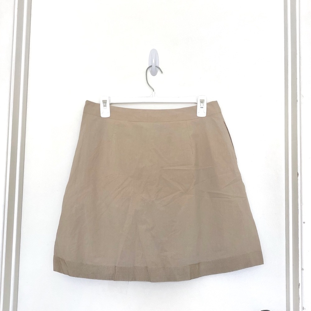 ⭐️5 for $25⭐️ Banana Republic Beige A-Line Pleated Knee Length Skirt
